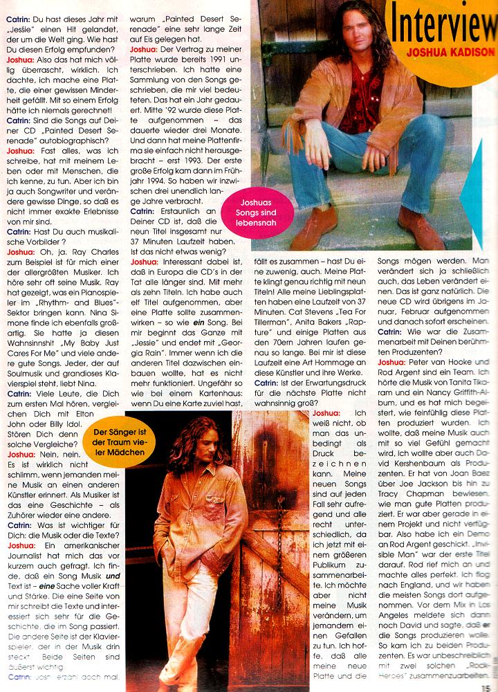 INTERVIEW MIT JOSHUA KADISON